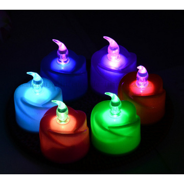Diverses bougies décoratives électroniques colorées faites sur commande sans flamme de LED